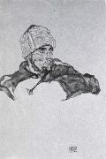 Egon Schiele Russian prisoner of war oil painting